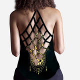 Hamsa Hand - Cross Tank Top