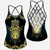 Hamsa Hand - Cross Tank Top