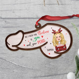 All I Need For Christmas - Personalized Couple Ornament