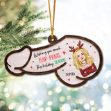 Wishing You Much Hap-penis - Personalized Couple Ornament