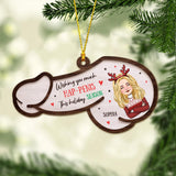 Wishing You Much Hap-penis - Personalized Couple Ornament