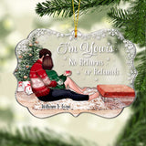 I'm Yours - Personalized Christmas Couple Transparent Ornament