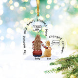 My Changed Forever - Personalized Christmas Dog Transparent Ornament