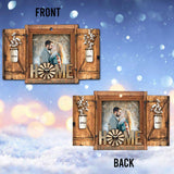 Home Is Where I’m With You - Personalized Christmas Couple Ornament (Printed On Both Sides)