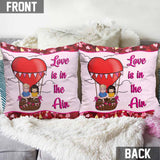 Love In The Air - Personalized Couple Throw Pillow
