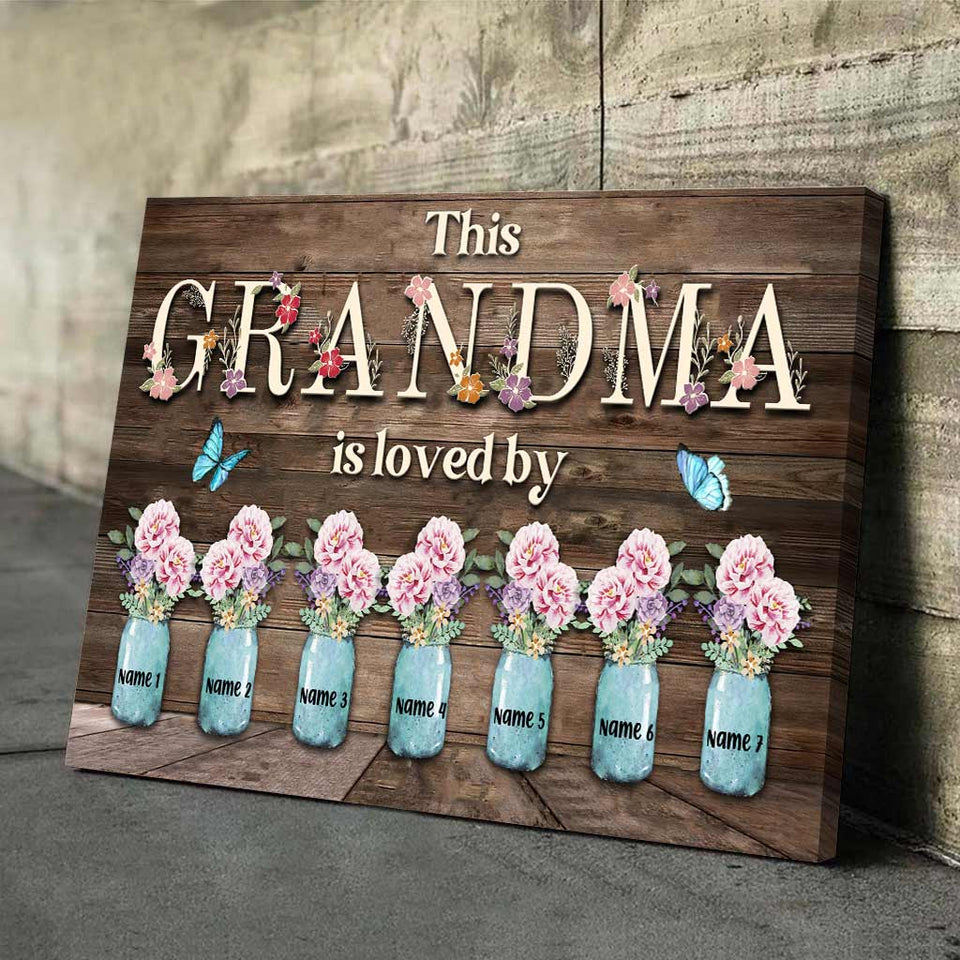 This Grandma Is Loved By - Personalized Mother's day Poster