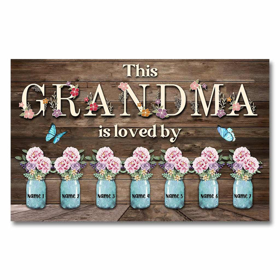This Grandma Is Loved By - Personalized Mother's day Poster