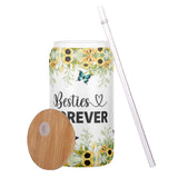 Besties Forever - Personalized Bestie Can Glass
