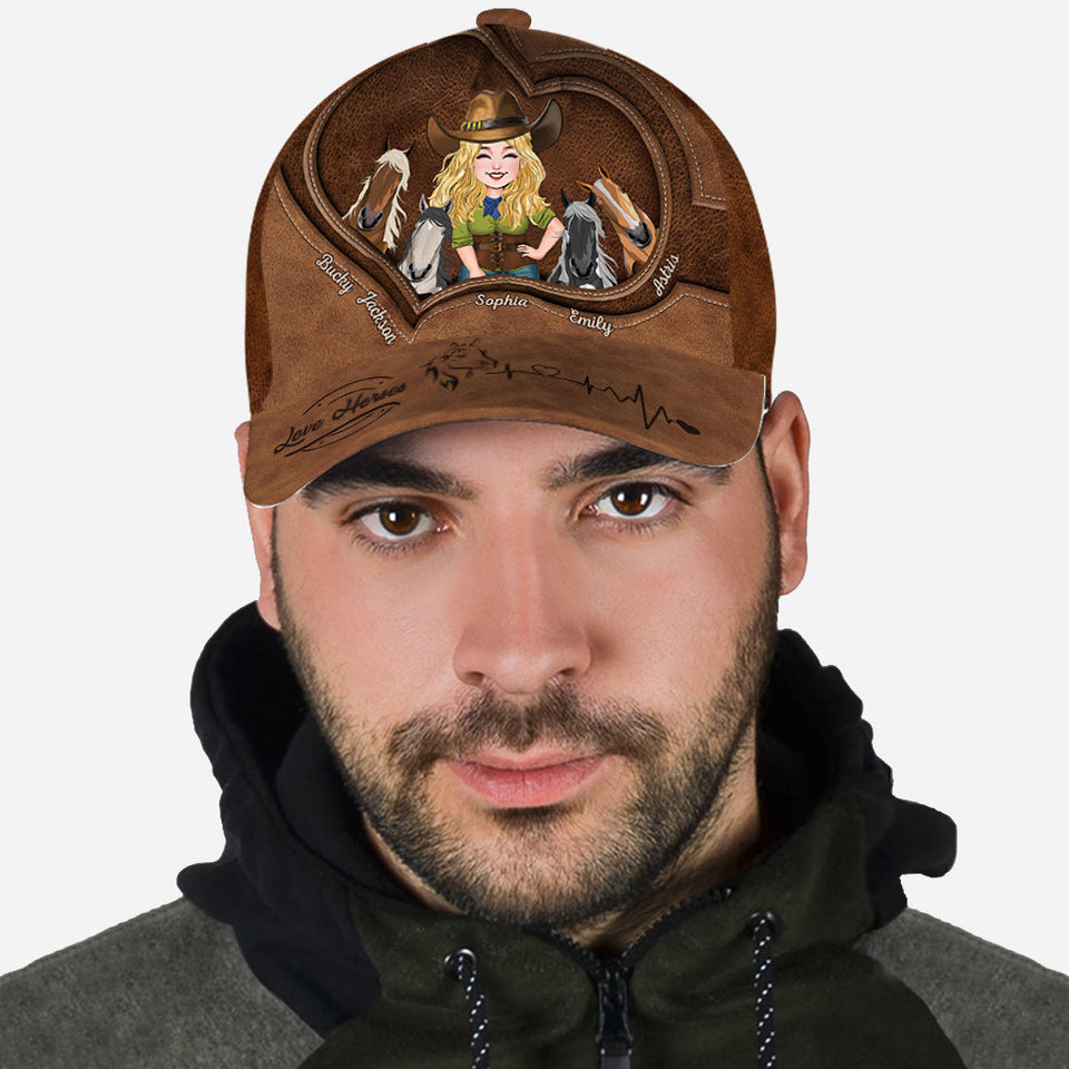 Just A Girl Who Loves Horses - Personalized Horse Classic Cap