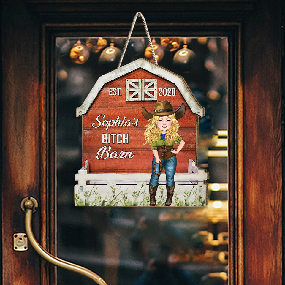 Horse Barn - Personalized Horse Wood Sign