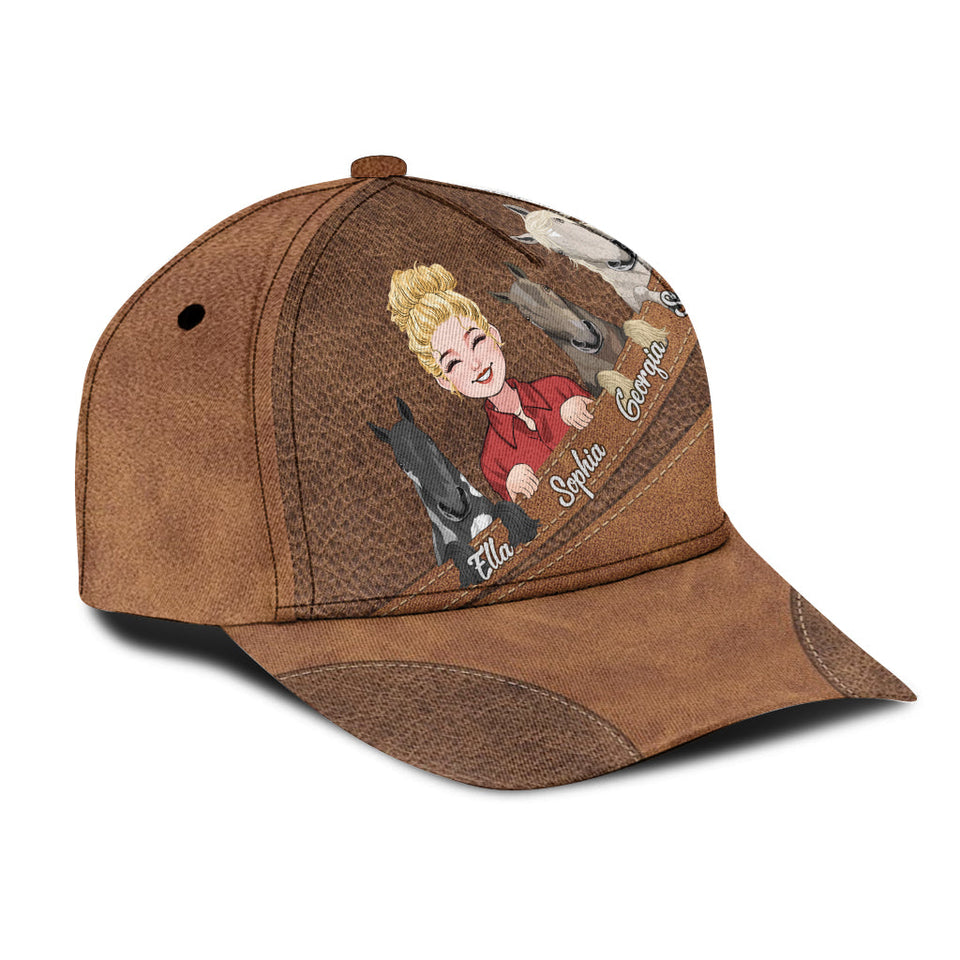 Just A Girl Who Loves Horses - Personalized Horse Classic Cap