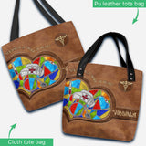 Nursing Is A Work Of Heart - Personalized Nurse Tote Bag