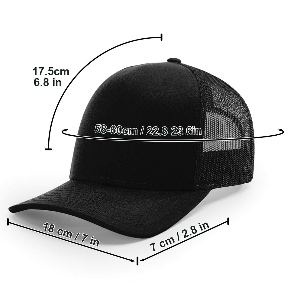 Vintage Horse - Personalized Horse Trucker Hat (Black Mesh)