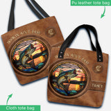 Hookin' Ain't Easy - Personalized Fishing Tote Bag