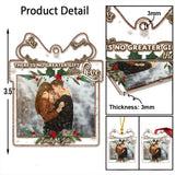 There Is No Greater Gift Than Love - Personalized Christmas Couple Transparent Ornament
