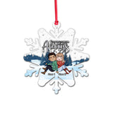 You Will Forever Be My Always - Personalized Christmas Couple Transparent Ornament