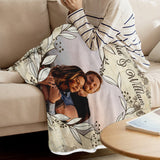 Forever And Always - Personalized Couple Blanket