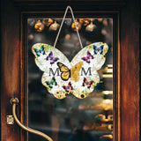 Mom Butterfly - Personalized Mother Wood Sign
