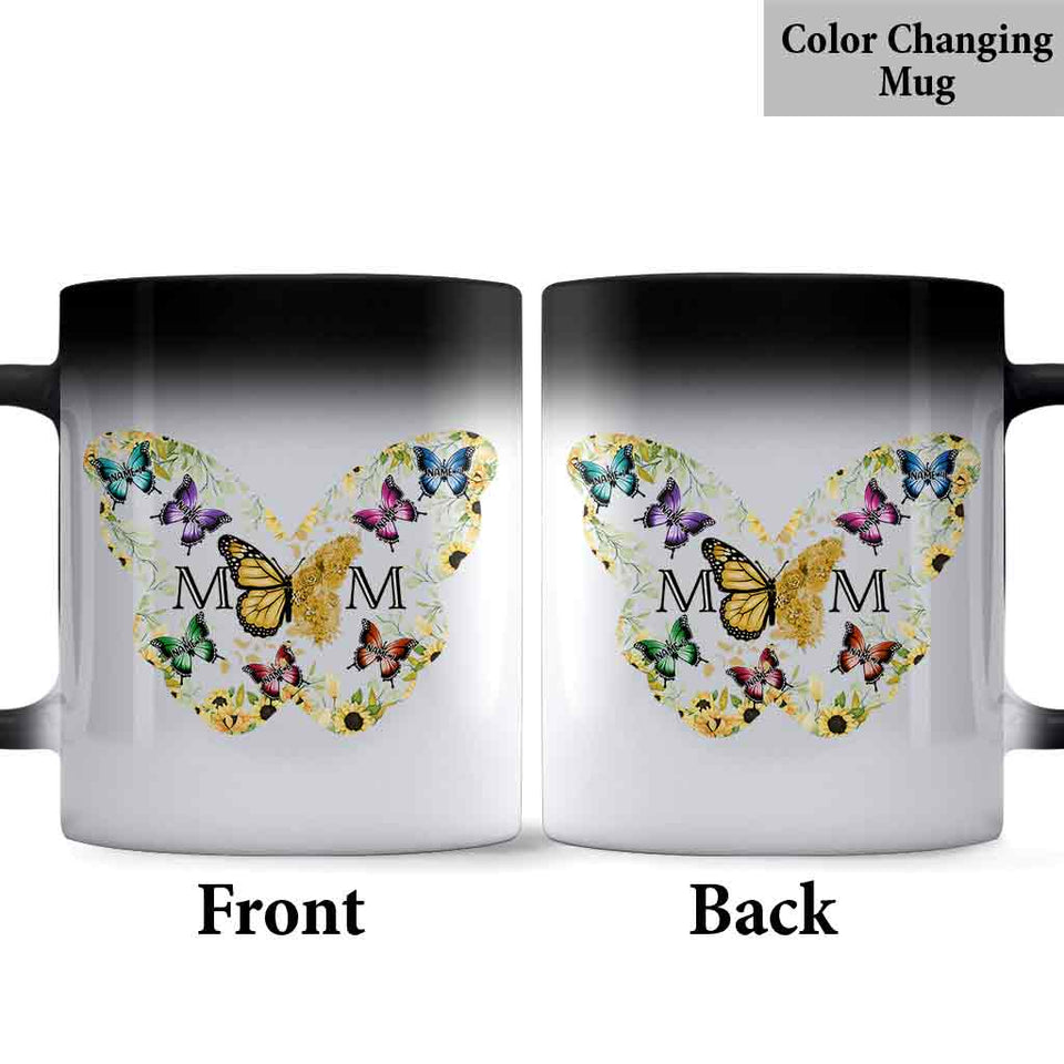 Mom Butterfly - Personalized Mother Mug