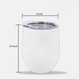 Behind Every Crazy Daughter - Personalized Mother's Day Mother Wine Tumbler