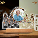 We Love You To Pieces - Personalized Mother's Day Mother Shaped Plaque Light Base