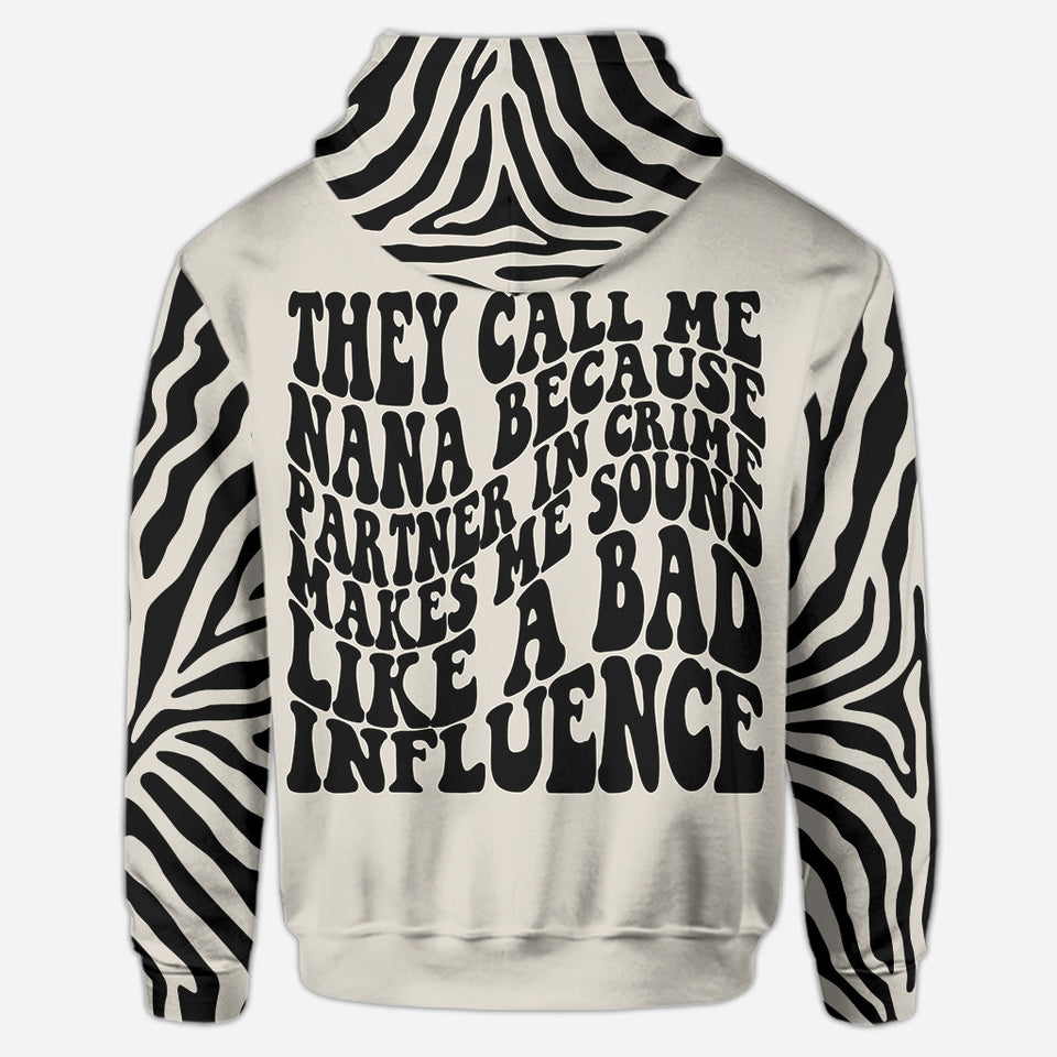 Nana Partners In Crime - Personalized Mother's Day Grandma Hoodie and Leggings