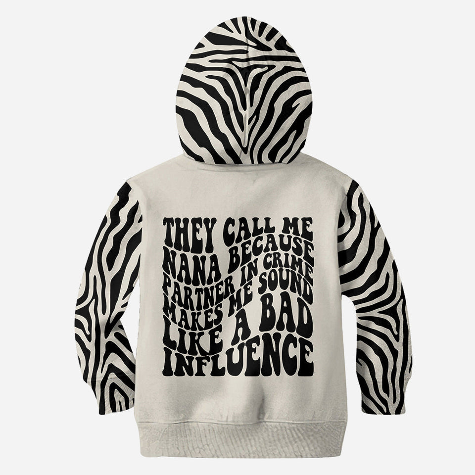 Nana Partners In Crime - Personalized Mother's Day Grandma Hoodie and Leggings