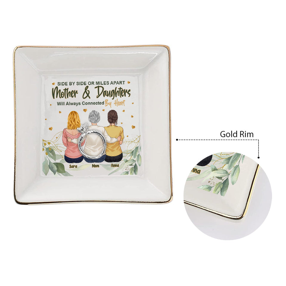 Side By Side - Personalized Mother's Day Mother Jewelry Dish