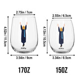 She Believed She Could So She Did - Personalized Graduation Wine Glass