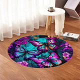 Beautiful Butterflies - Butterfly Round Rug