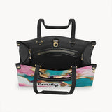 Salty Lil' Beach - Personalized Turtle Leather Handbag