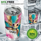 Salty Lil' Beach - Personalized Turtle Tumbler