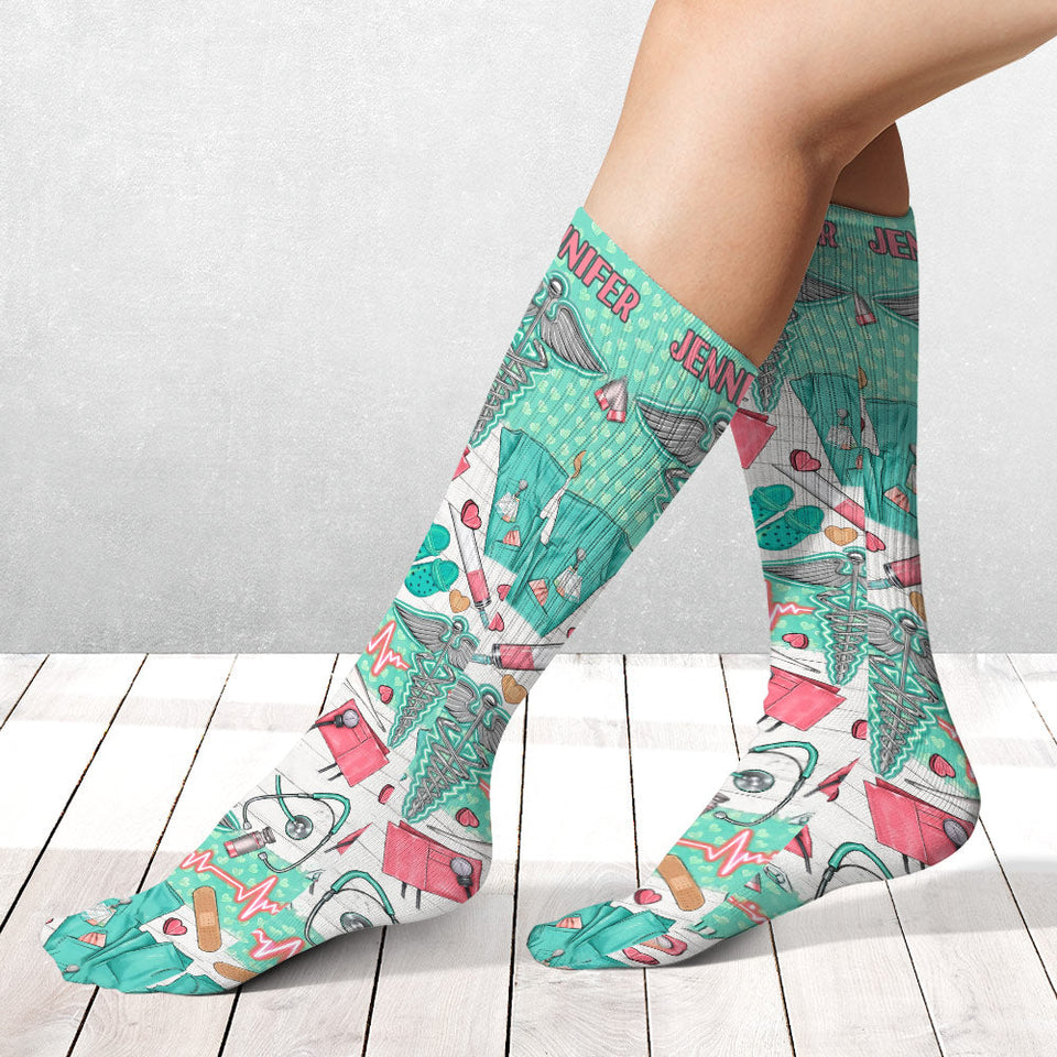 Nurse Life - Personalized Nurse Socks