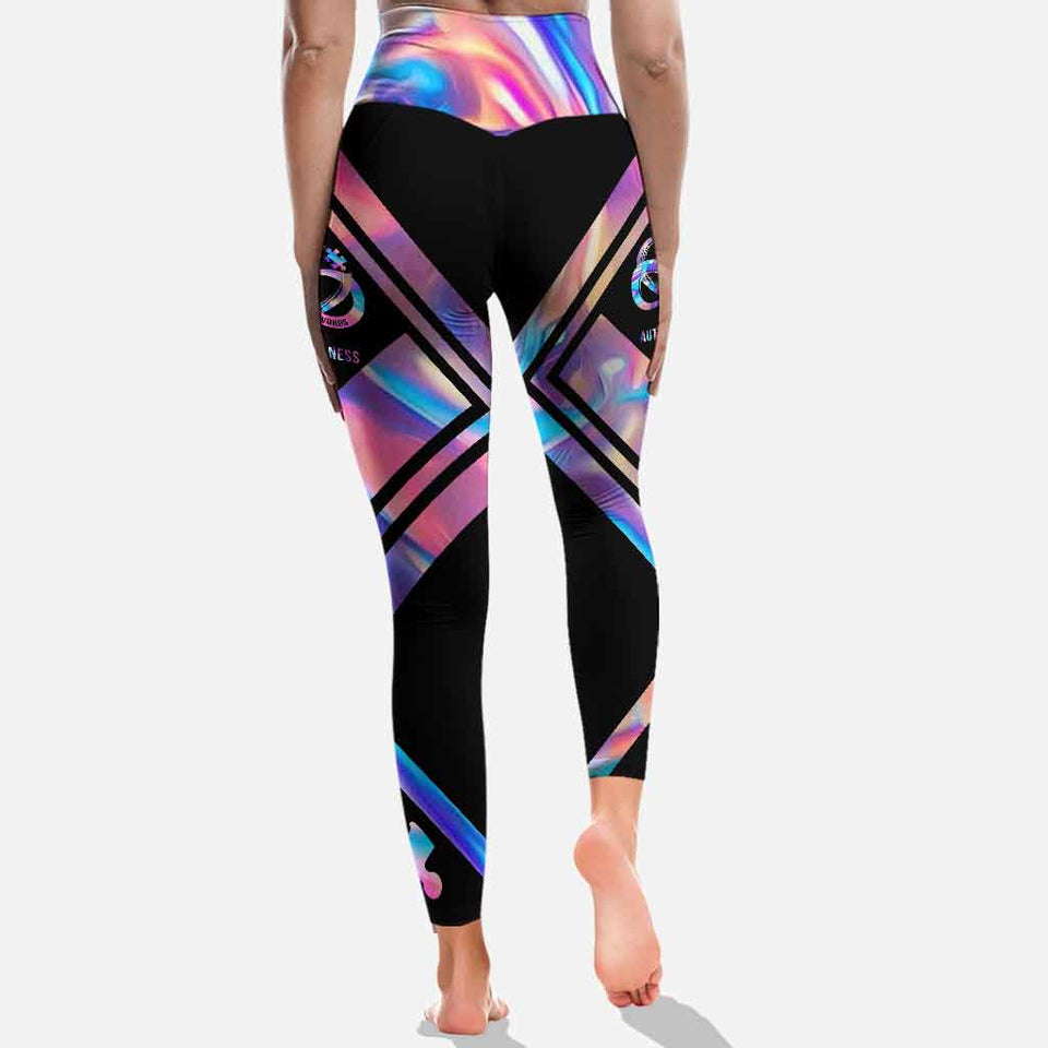 L'amour n'a pas besoin de mots - Leggings de sensibilisation à l'autisme
