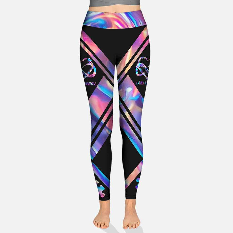 L'amour n'a pas besoin de mots - Leggings de sensibilisation à l'autisme