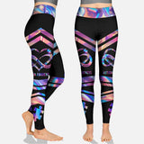L'amour n'a pas besoin de mots - Leggings et débardeur ajouré pour la sensibilisation à l'autisme