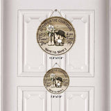 So Many In The Countryside - Horse Personalized Round Wood Sign
