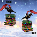 Knowledge Keeper - Christmas Book Ornament (Printed On Both Sides)