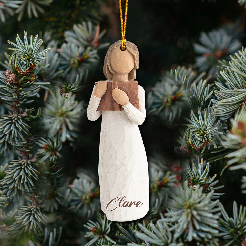 Love Of Learning - Personalized Christmas Book Ornament With 3D Pattern Print (Printed On Both Sides)