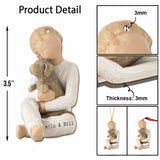 A True Friend Leaves Paw Prints On Your Heart - Personalized Christmas Dog Ornament With 3D Pattern Print (Printed On Both Sides)