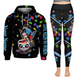 Soyez bienveillant·e - Sweat à capuche et legging personnalisés pour la sensibilisation à l'autisme