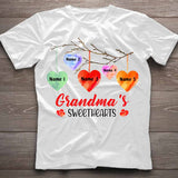 Grandma's Sweethearts - Personalized Valentine Grandma T-shirt and Hoodie