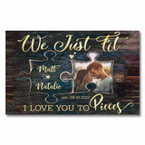 We Just Fit - Personalized Couple Poster