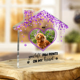 Forever In My Heart - Personalized Dog Custom Shaped Acrylic Plaque