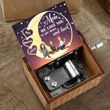 I Love You To The Moon And Back - Personalized Mother's Day Mother Hand Crank Music Box