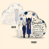 You Did It - Graduation gift for daughter, sister - Personalized Custom Shaped Acrylic Plaque
