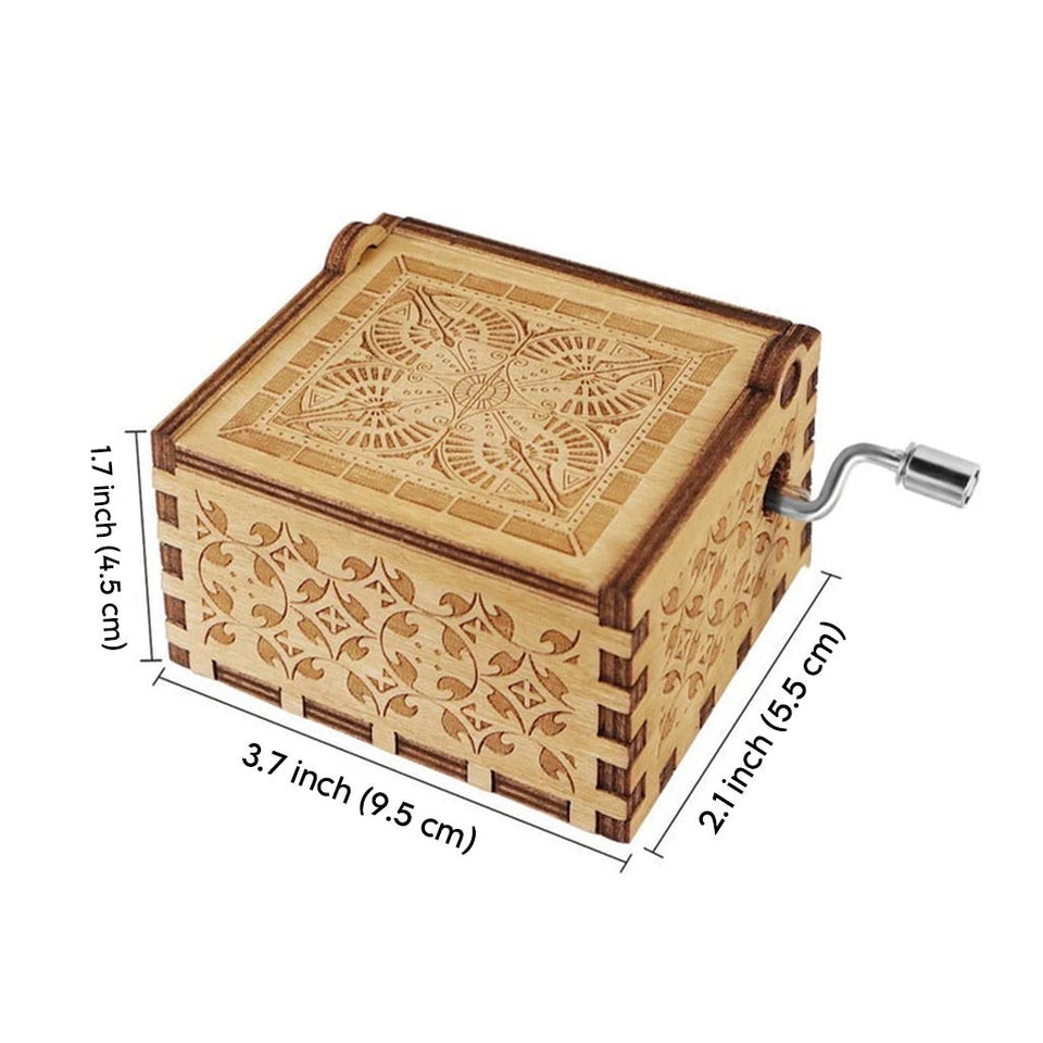 To My Granddaughter - Personalized Mother's Day Grandma Hand Crank Music Box