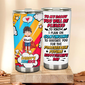 Dear Super Daddy - Personalized Father's Day Father Tumbler