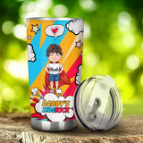 Dear Super Daddy - Personalized Father's Day Father Tumbler