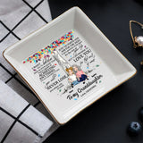 To My Granddaughter - Personalized Mother's Day Grandma Jewelry Dish